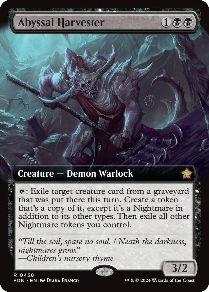 Abyssal Harvester Extended Art (Foundations)  - Foil