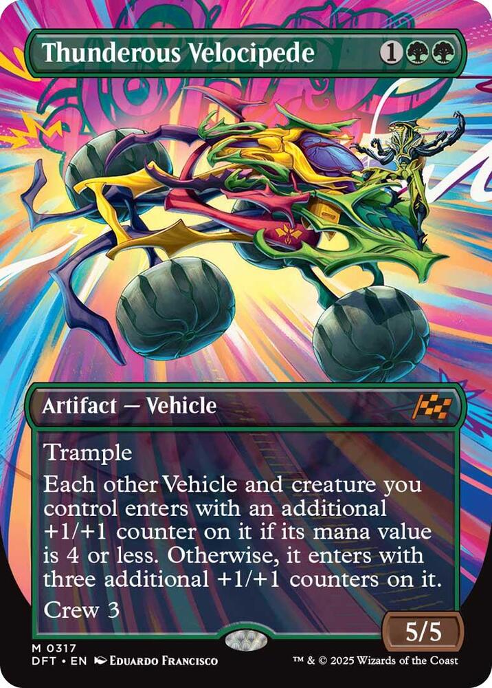 Thunderous Velocipede Borderless (Aetherdrift)  - Foil