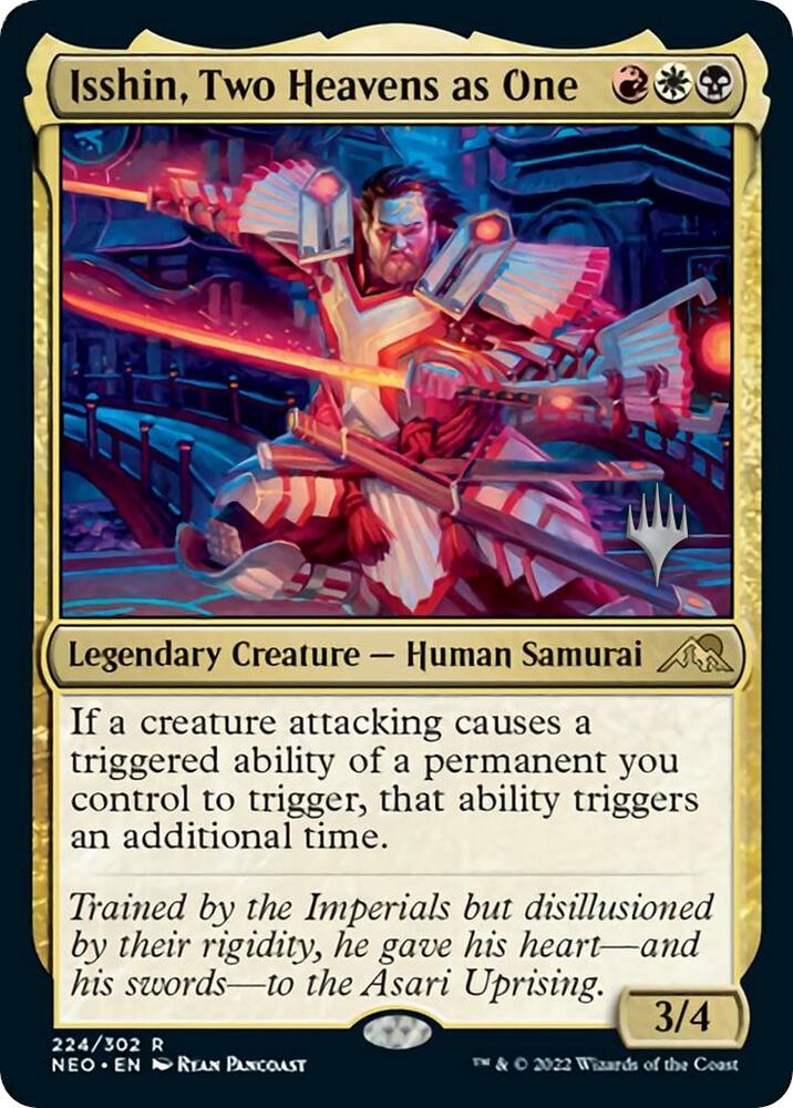 Isshin Two Heavens as One 224p/157 (Promo Pack: Kamigawa: Neon Dynasty) 