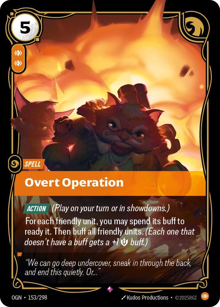 Overt Operation (Origins)  - Foil