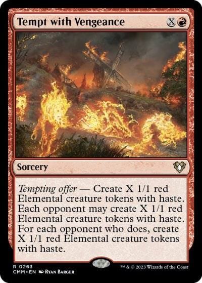 Tempt with Vengeance 263/451 (Commander Masters)  - Foil