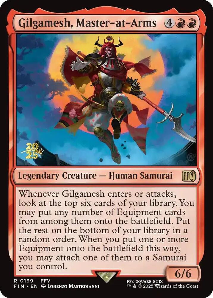 Gilgamesh Master at Arms (Prerelease Cards)  - Foil