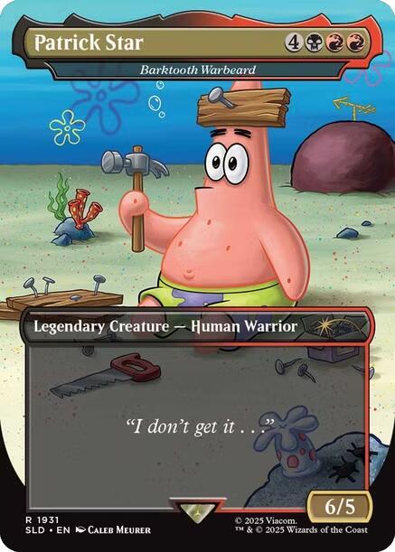 Patrick Star Barktooth Warbeard (Secret Lair Drop Series) 