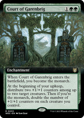 Court of Garenbrig Extended Art (Commander: Wilds of Eldraine)  - Foil