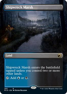 Shipwreck Marsh Borderless (Innistrad: Midnight Hunt)  - Foil