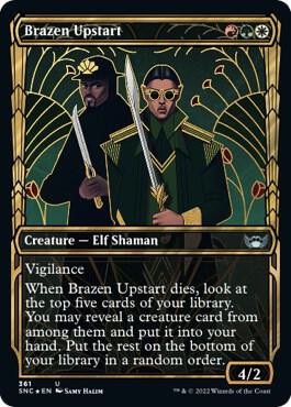 Brazen Upstart Gilded Foil 361/281 (Streets of New Capenna)  - Foil