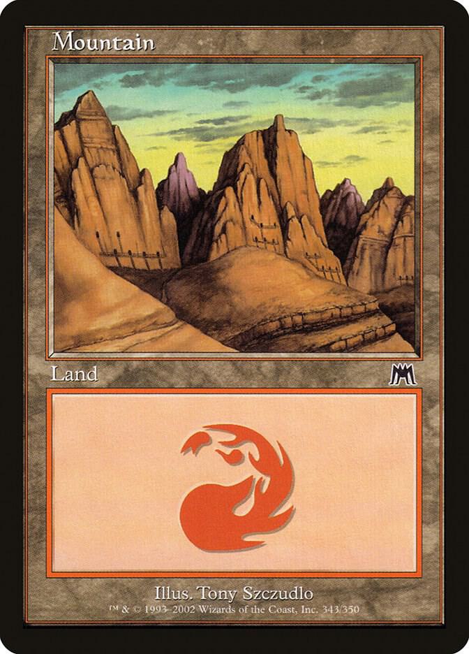 Mountain 343 (Onslaught)  - Foil