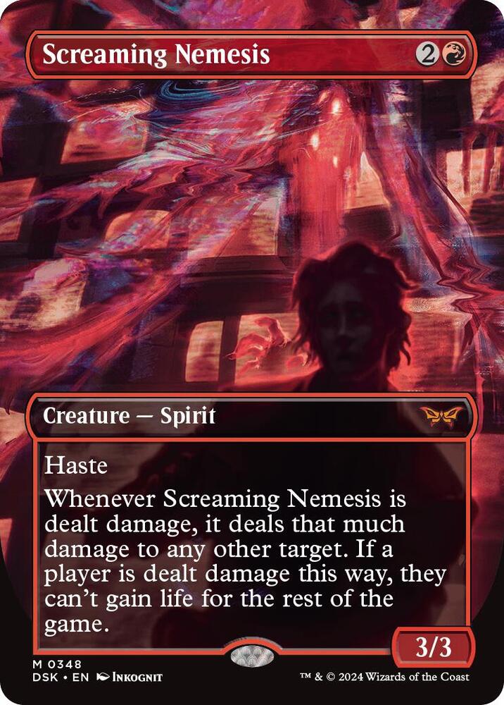 Screaming Nemesis Borderless (Duskmourn: House of Horror)  - Foil