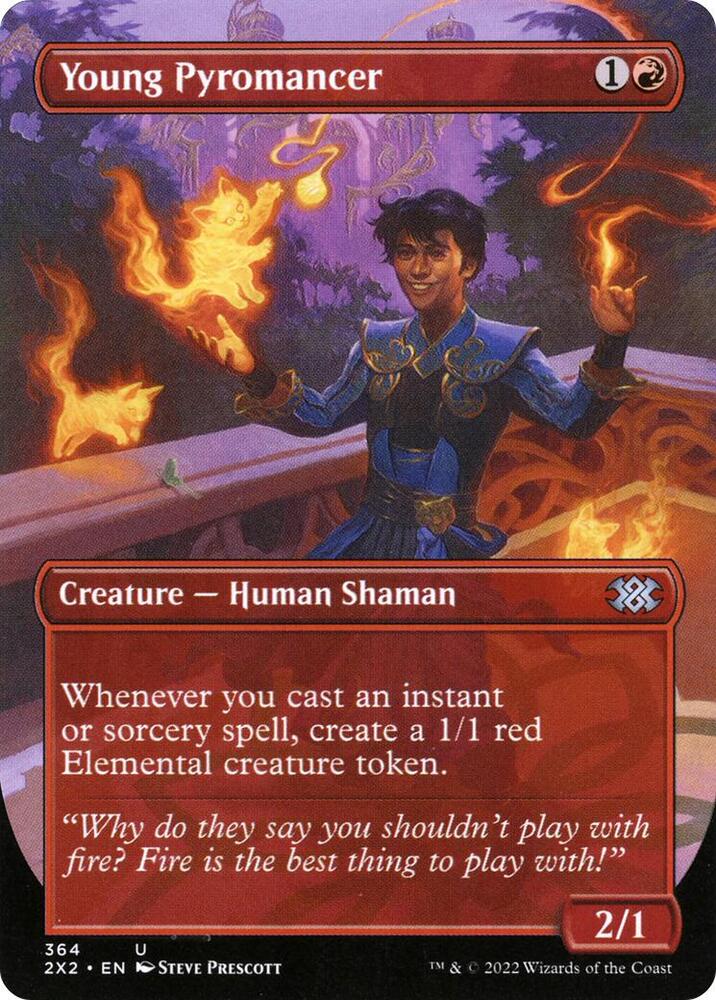 Young Pyromancer Borderless (Double Masters 2022) 