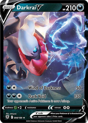 Darkrai V 098/189 (SWSH10: Astral Radiance)  - Holofoil
