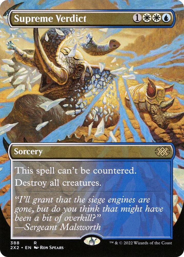 Supreme Verdict Borderless (Double Masters 2022) 