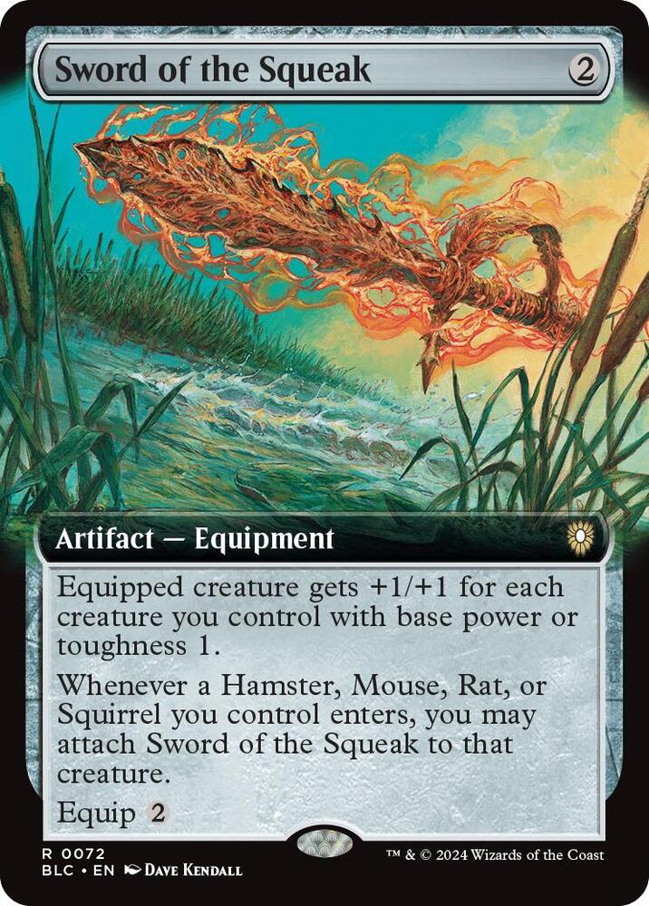 Sword of the Squeak Extended Art (Commander: Bloomburrow) 