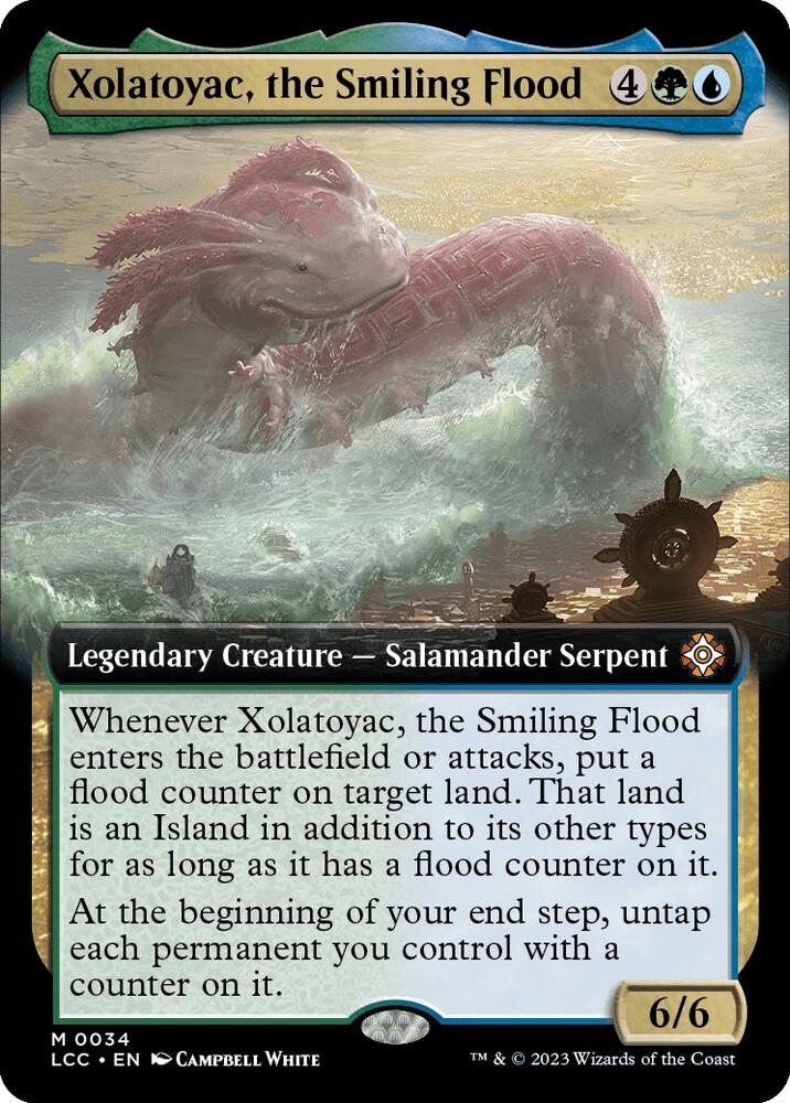 Xolatoyac the Smiling Flood Extended Art (Commander: The Lost Caverns of Ixalan) 