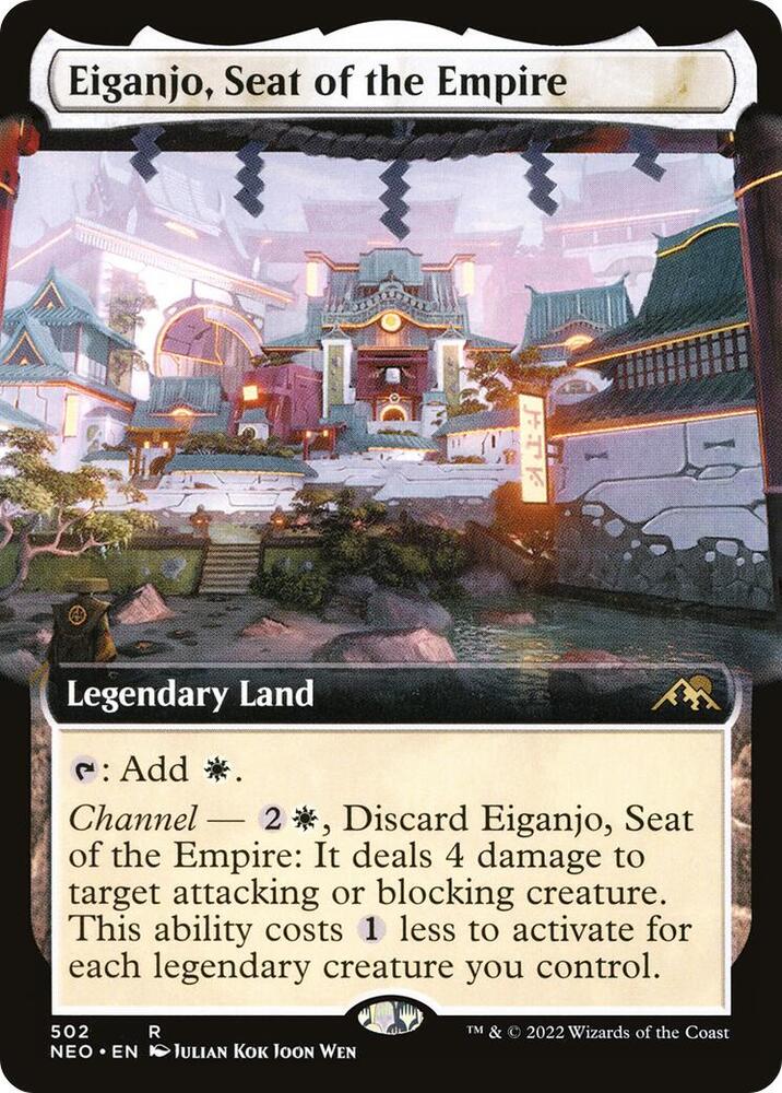 Eiganjo Seat of the Empire Extended Art (Kamigawa: Neon Dynasty) 