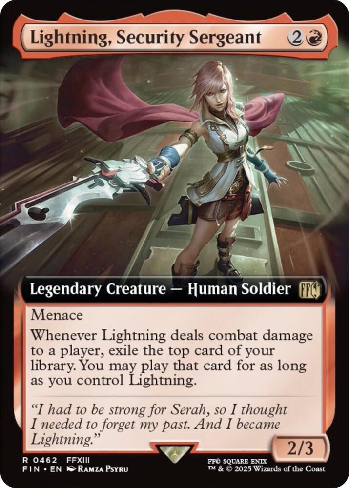 Lightning Security Sergeant Extended Art (FINAL FANTASY) 