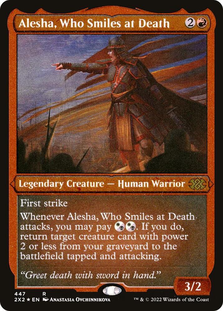Alesha Who Smiles at Death Foil Etched (Double Masters 2022)  - Foil