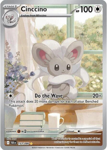 Cinccino 153/086 (SV: Black Bolt)  - Holofoil