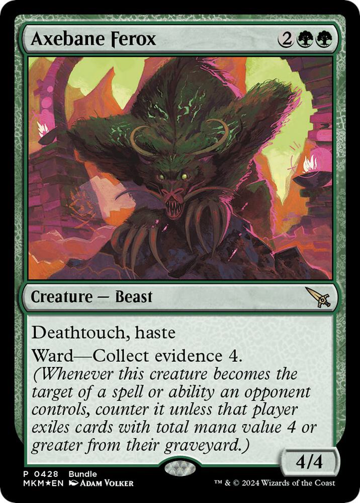 Axebane Ferox MKM Bundle 428 (Unique and Miscellaneous Promos)  - Foil