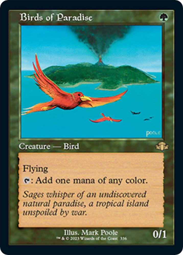 Birds of Paradise Retro Frame (Dominaria Remastered)  - Foil