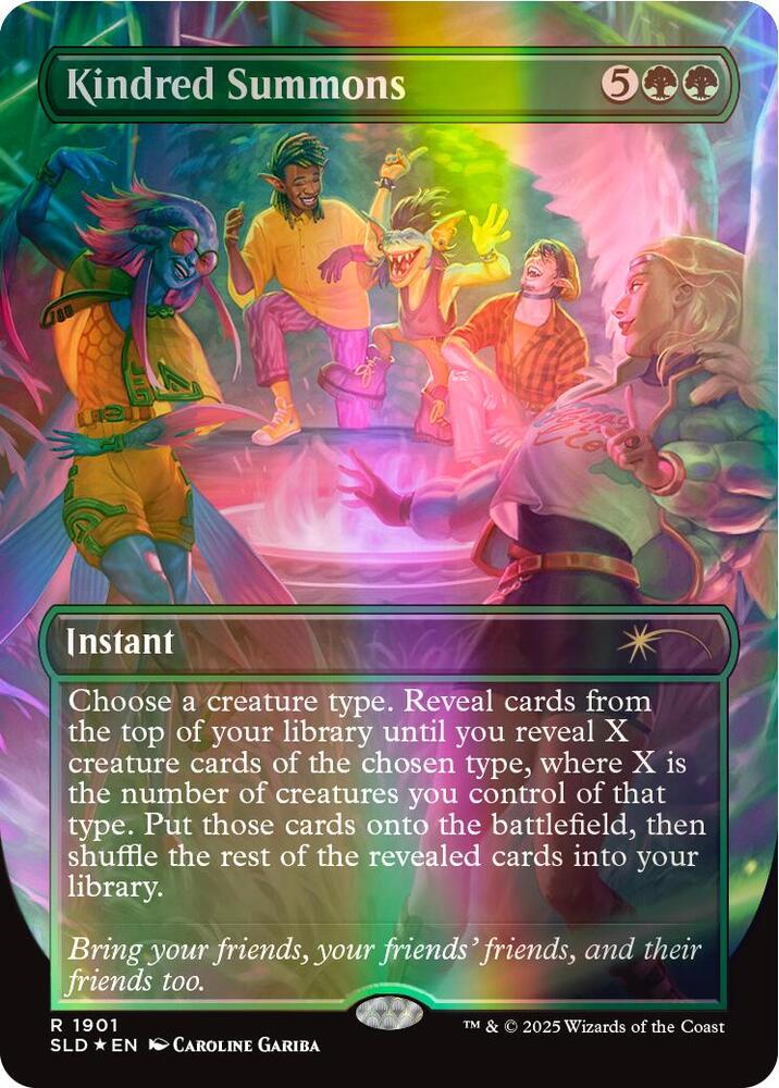 Kindred Summons Double Rainbow Foil (Secret Lair Drop Series)  - Foil