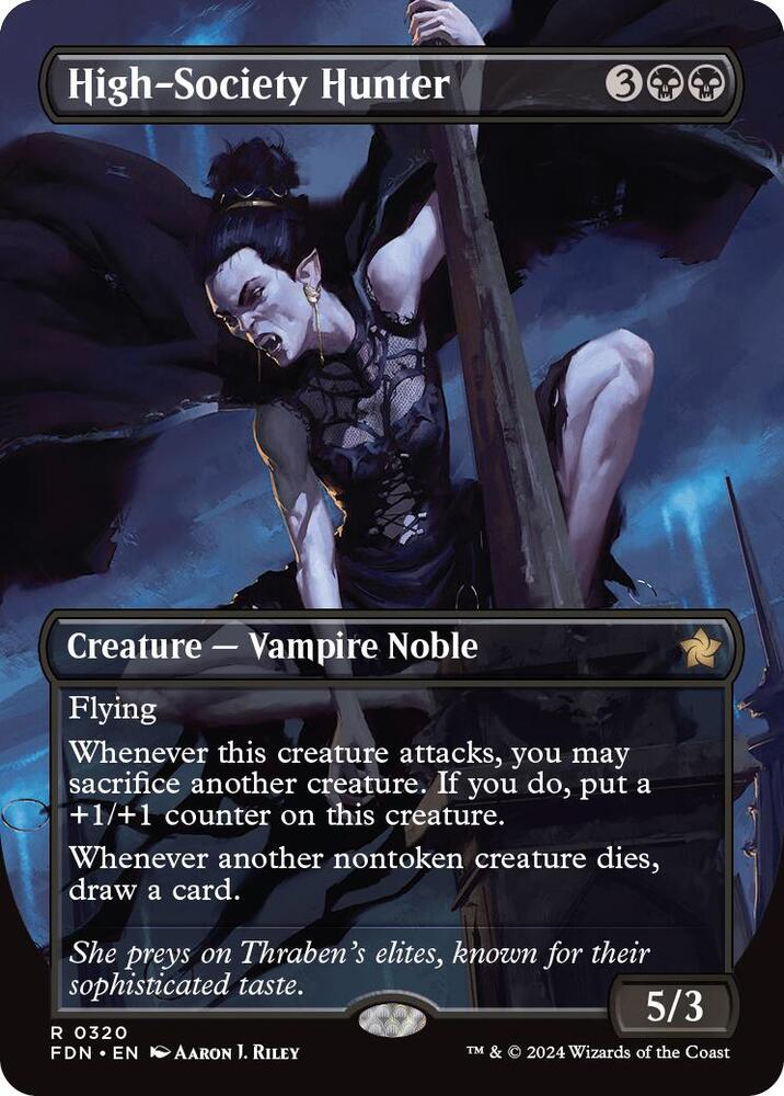 High Society Hunter Borderless (Foundations)  - Foil