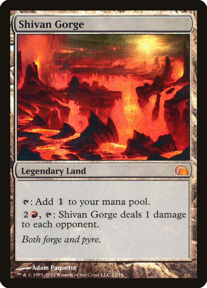 Shivan Gorge (From the Vault: Realms)  - Foil