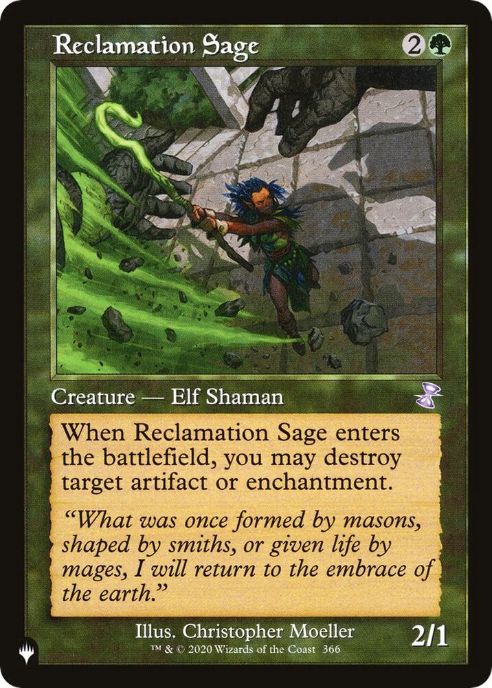 Reclamation Sage (The List Reprints) 
