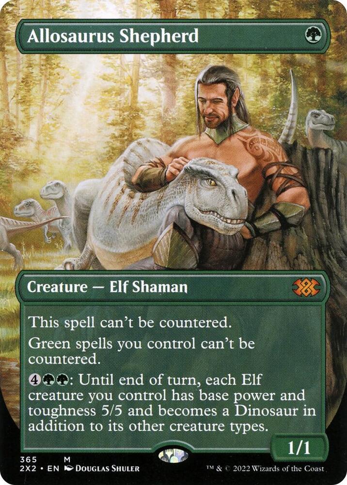 Allosaurus Shepherd Borderless (Double Masters 2022)  - Foil