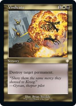 Vindicate Retro Frame 131 (Commander: The Brothers' War) 