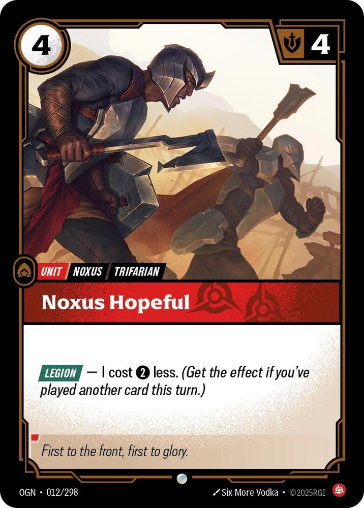 Noxus Hopeful (Origins)  - Foil