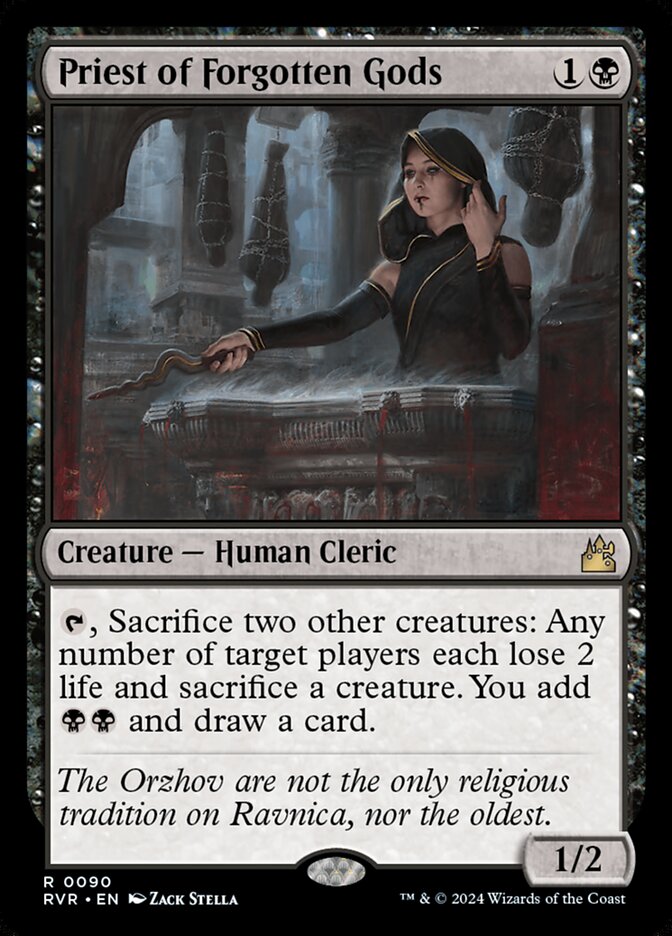 Priest of Forgotten Gods (Ravnica Remastered)  - Foil