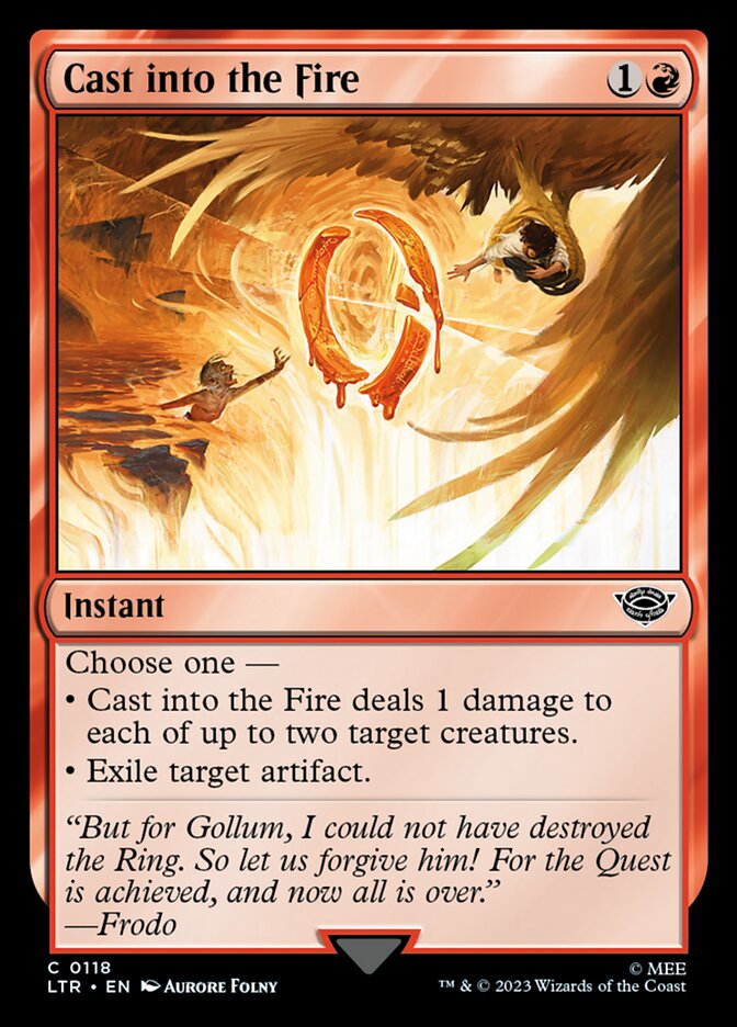 Cast into the Fire (Universes Beyond: The Lord of the Rings: Tales of Middle-earth)  - Foil