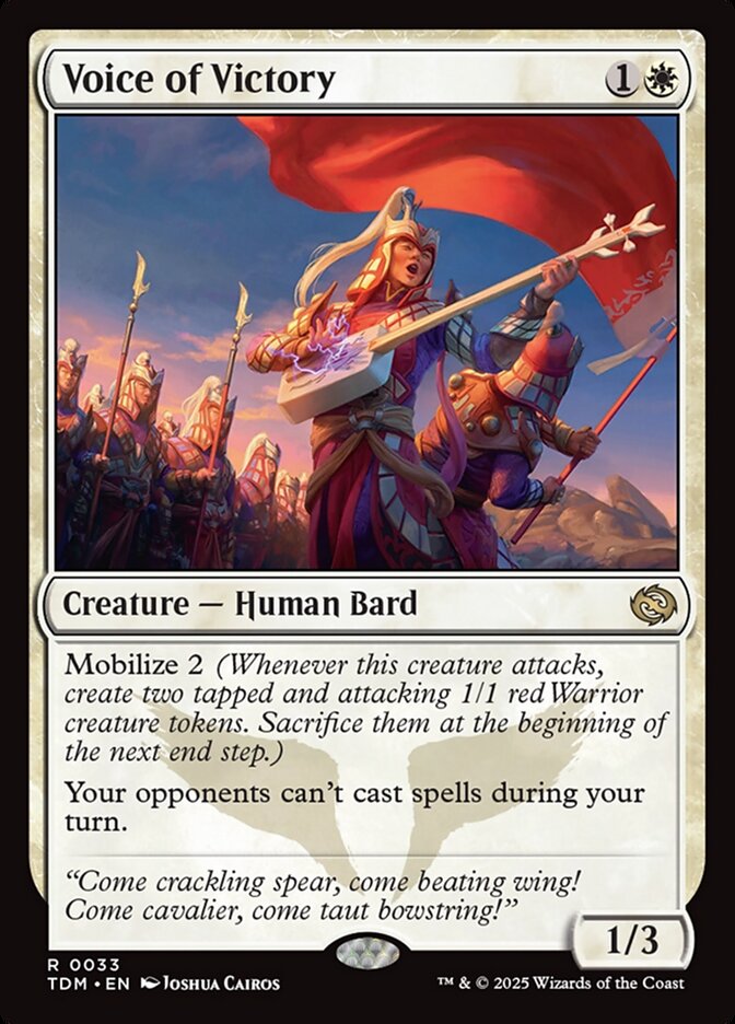 Voice of Victory (Tarkir: Dragonstorm)  - Foil