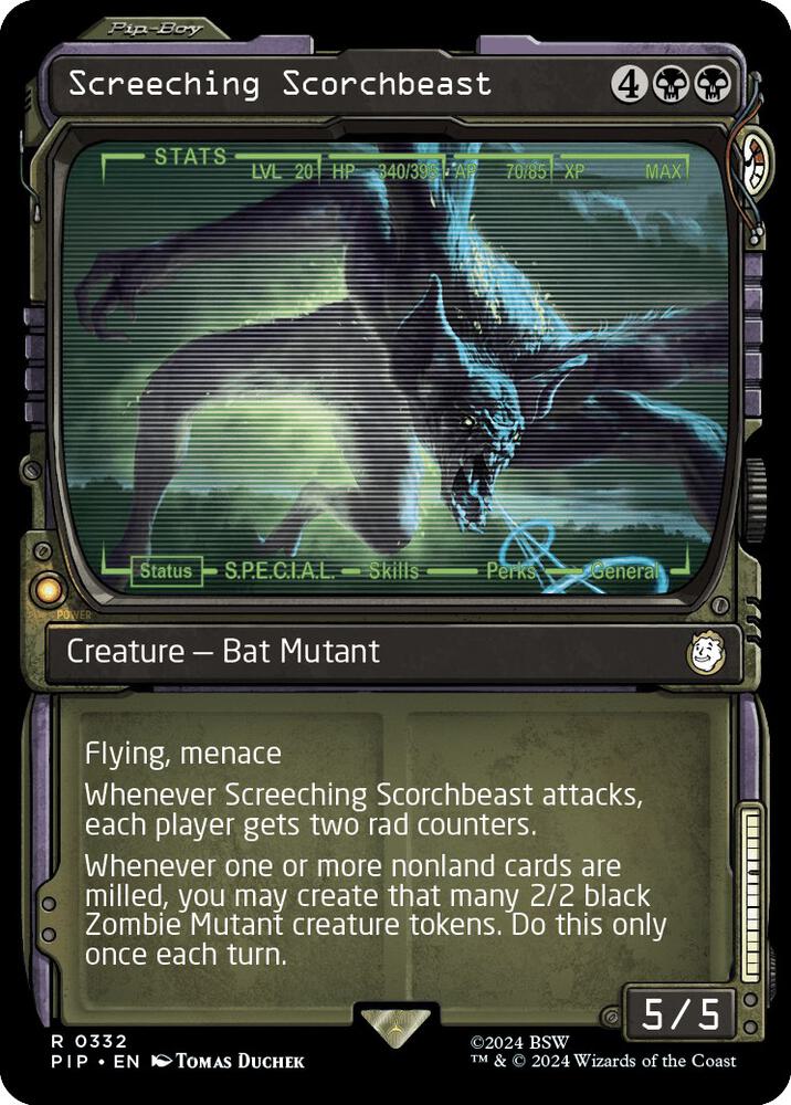 Screeching Scorchbeast Showcase (Universes Beyond: Fallout) 