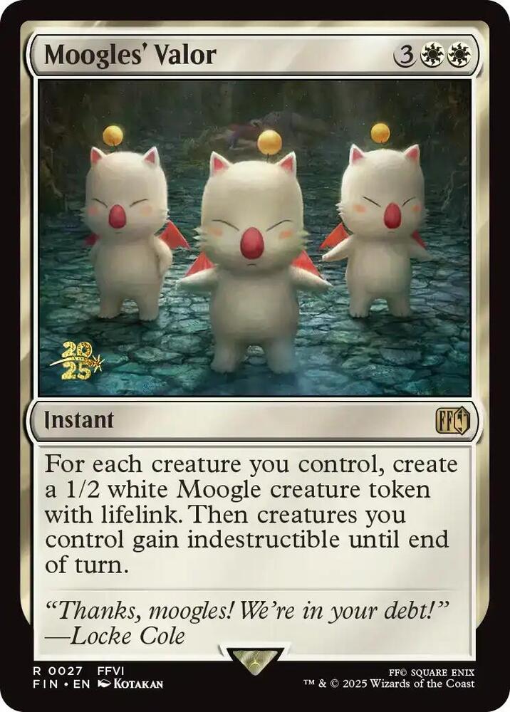 Moogles Valor (Prerelease Cards)  - Foil