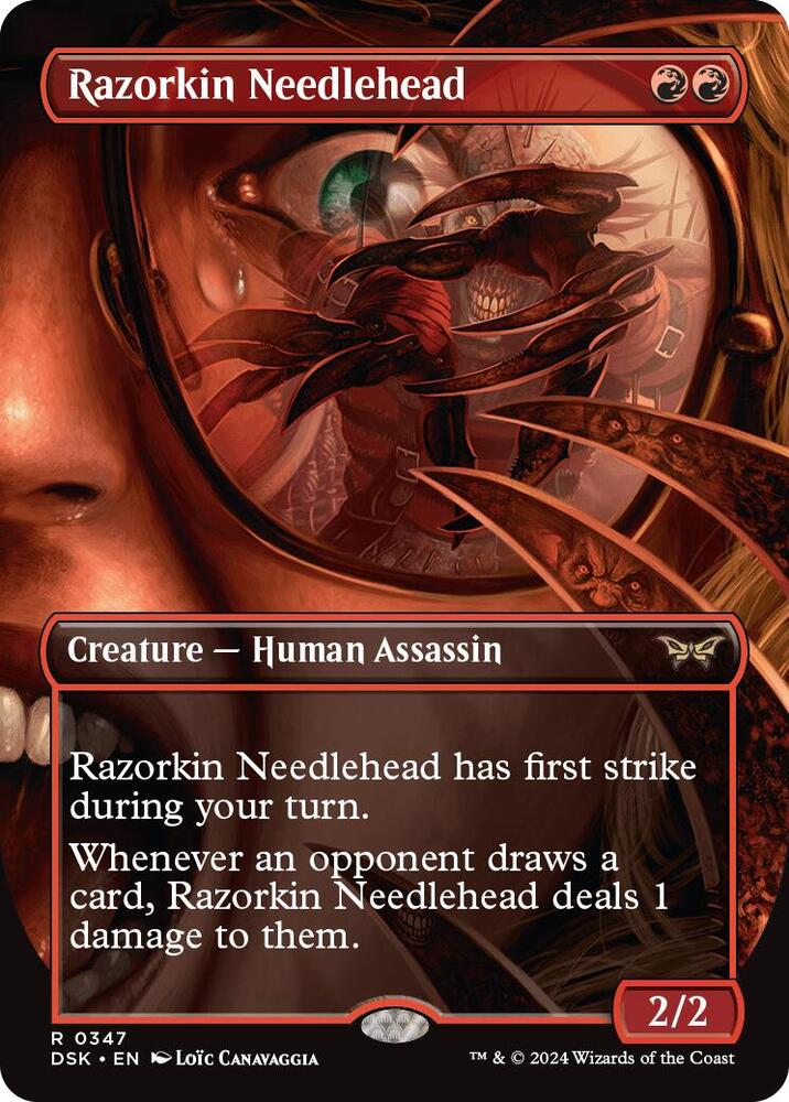 Razorkin Needlehead 347/286 (Duskmourn: House of Horror)  - Borderless