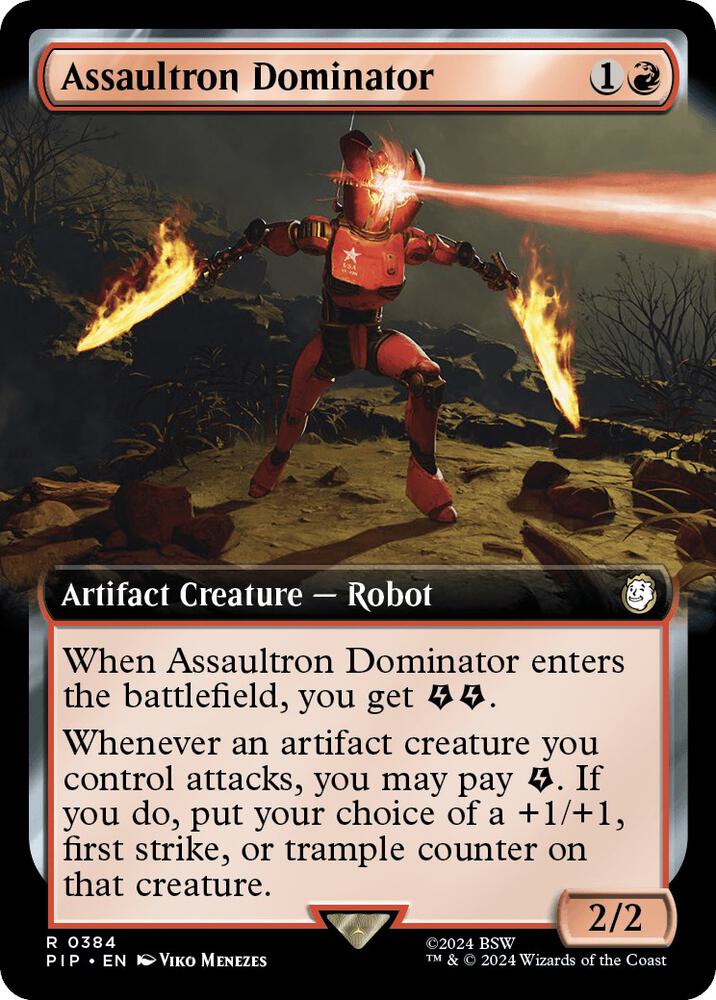 Assaultron Dominator Extended Art (Universes Beyond: Fallout)  - Foil