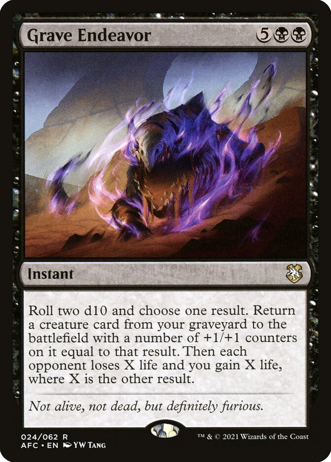 Grave Endeavor (Commander: Adventures in the Forgotten Realms) 