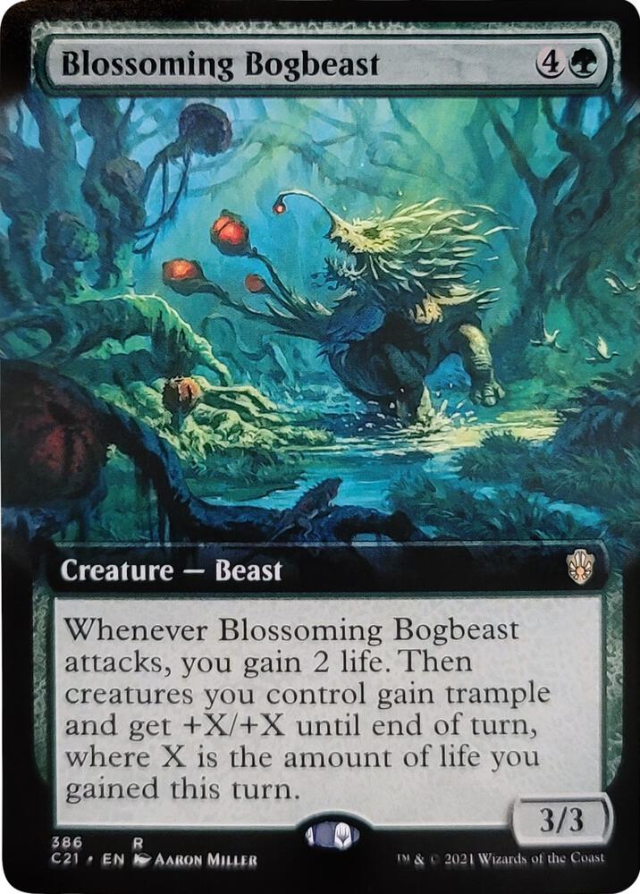 Blossoming Bogbeast Extended Art (Commander 2021) 