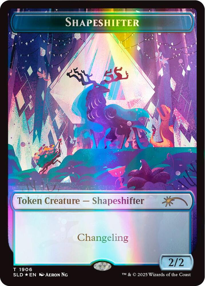 Shapeshifter Token 1906 Double Rainbow Foil (Secret Lair Drop Series)  - Foil
