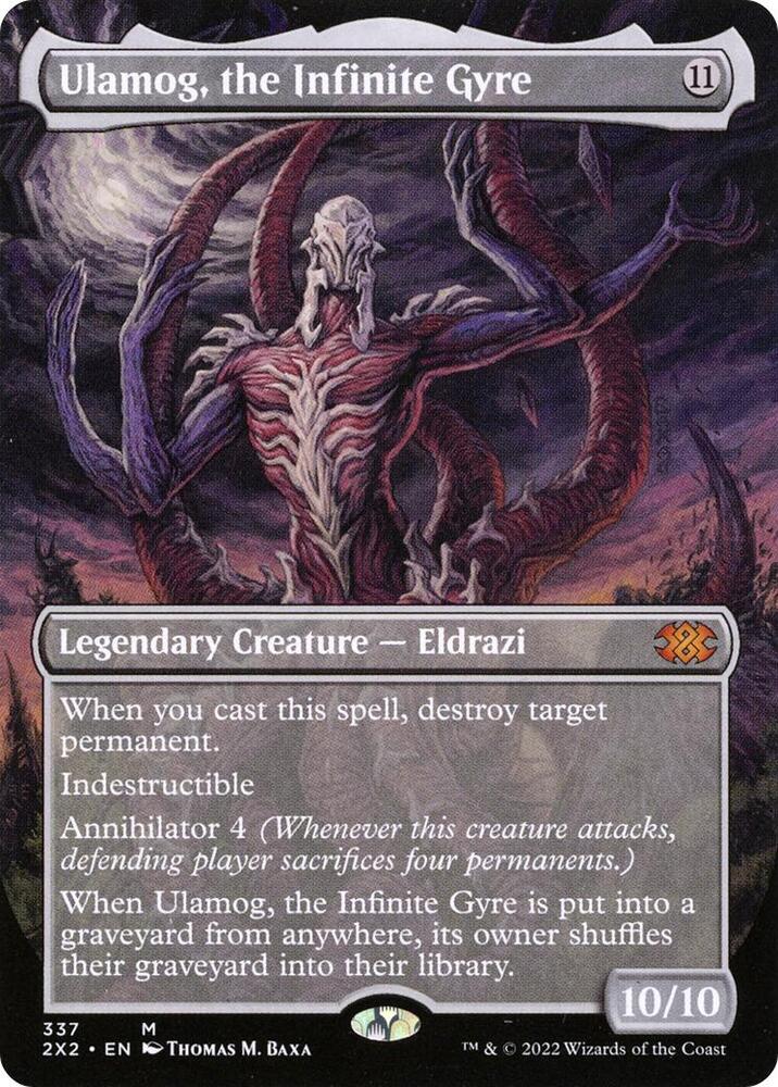 Ulamog the Infinite Gyre Borderless (Double Masters 2022)  - Foil