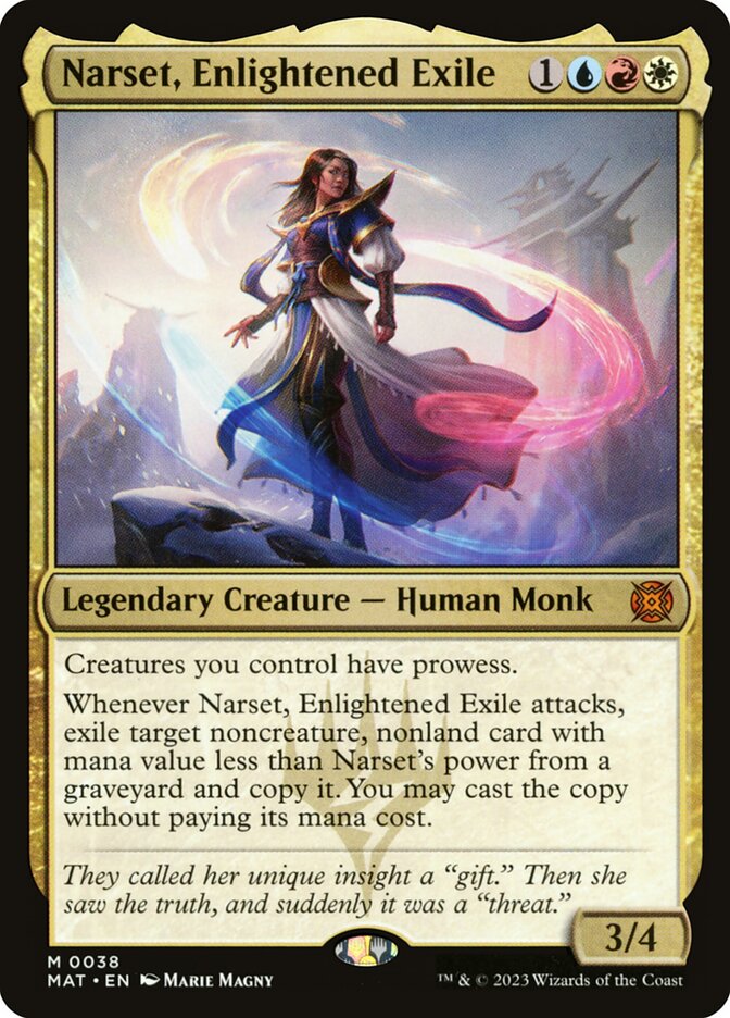 Narset, Enlightened Exile (March of the Machine: The Aftermath)  - Foil