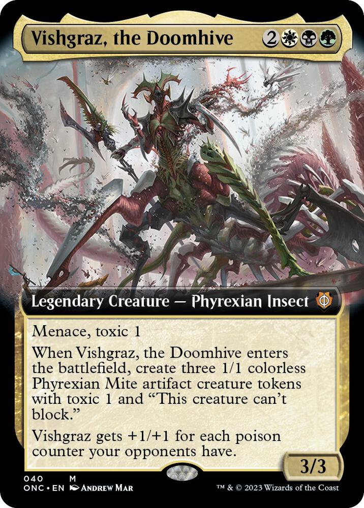 Vishgraz, the Doomhive 40/28 (Commander: Phyrexia: All Will Be One)  - Extended Art