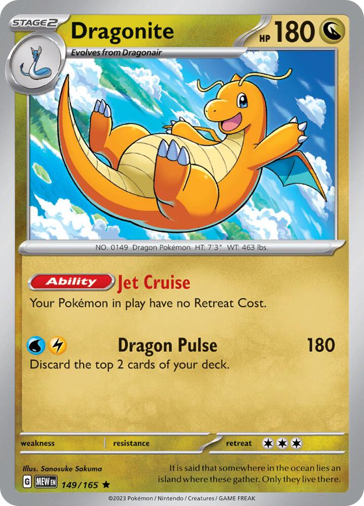 Dragonite 149/165 (SV: Scarlet & Violet 151)  - Holofoil