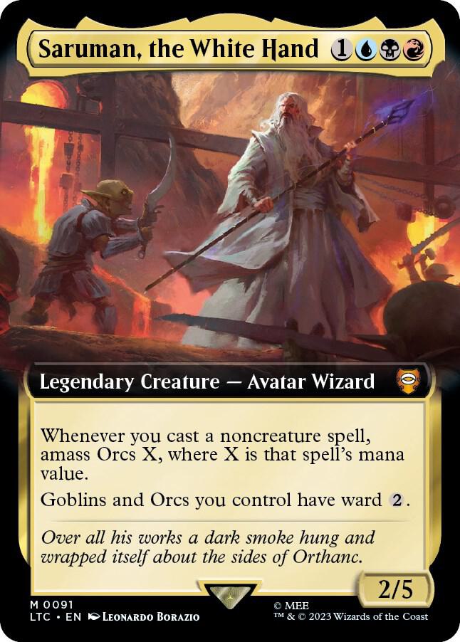 Saruman the White Hand Extended Art (Commander: The Lord of the Rings: Tales of Middle-earth) 