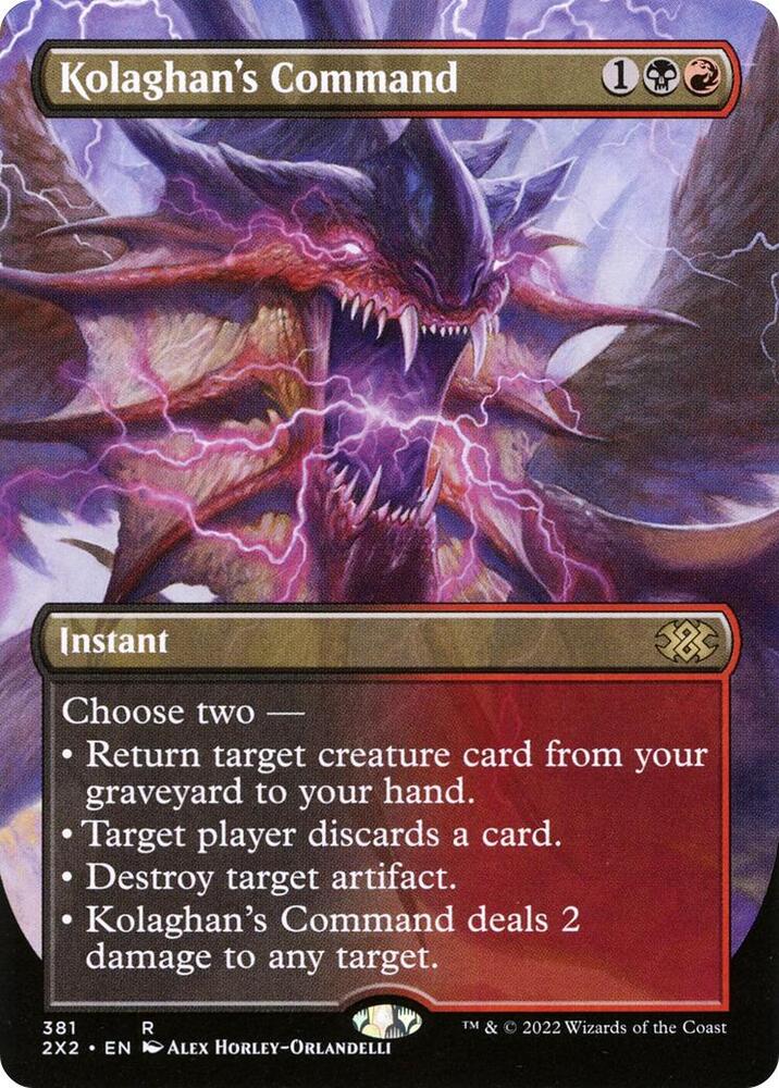 Kolaghans Command Borderless (Double Masters 2022)  - Foil