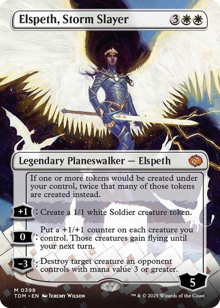 Elspeth, Storm Slayer 398/291 (Tarkir: Dragonstorm)  - Borderless