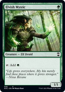 Elvish Mystic 58/1 (Commander: Kaldheim) 