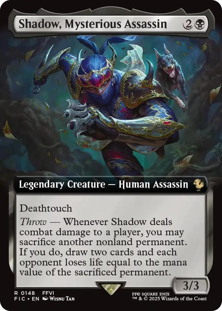 Shadow Mysterious Assassin Extended Art (Commander: FINAL FANTASY) 
