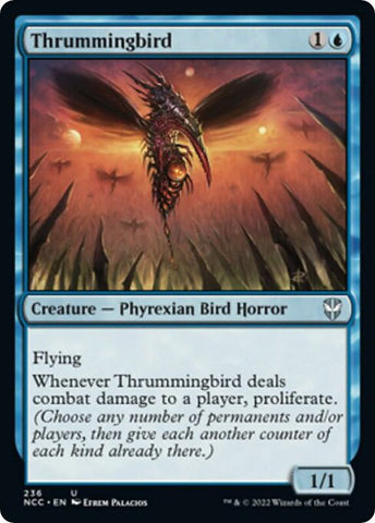 Thrummingbird 236 (Commander: Streets of New Capenna) 